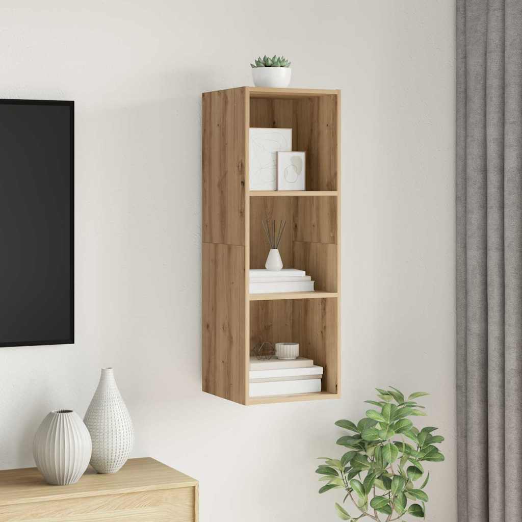 TV-Schrankset 37 x 37 x 107 cm Artisan-Eiche Holzwerkstoff