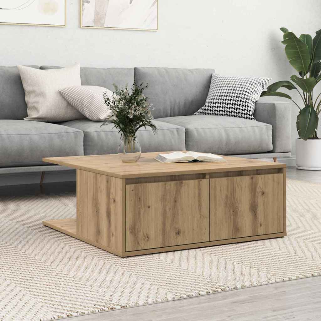Couchtisch Artisan-Eiche 80 x 80 x 31 cm Holzwerkstoff
