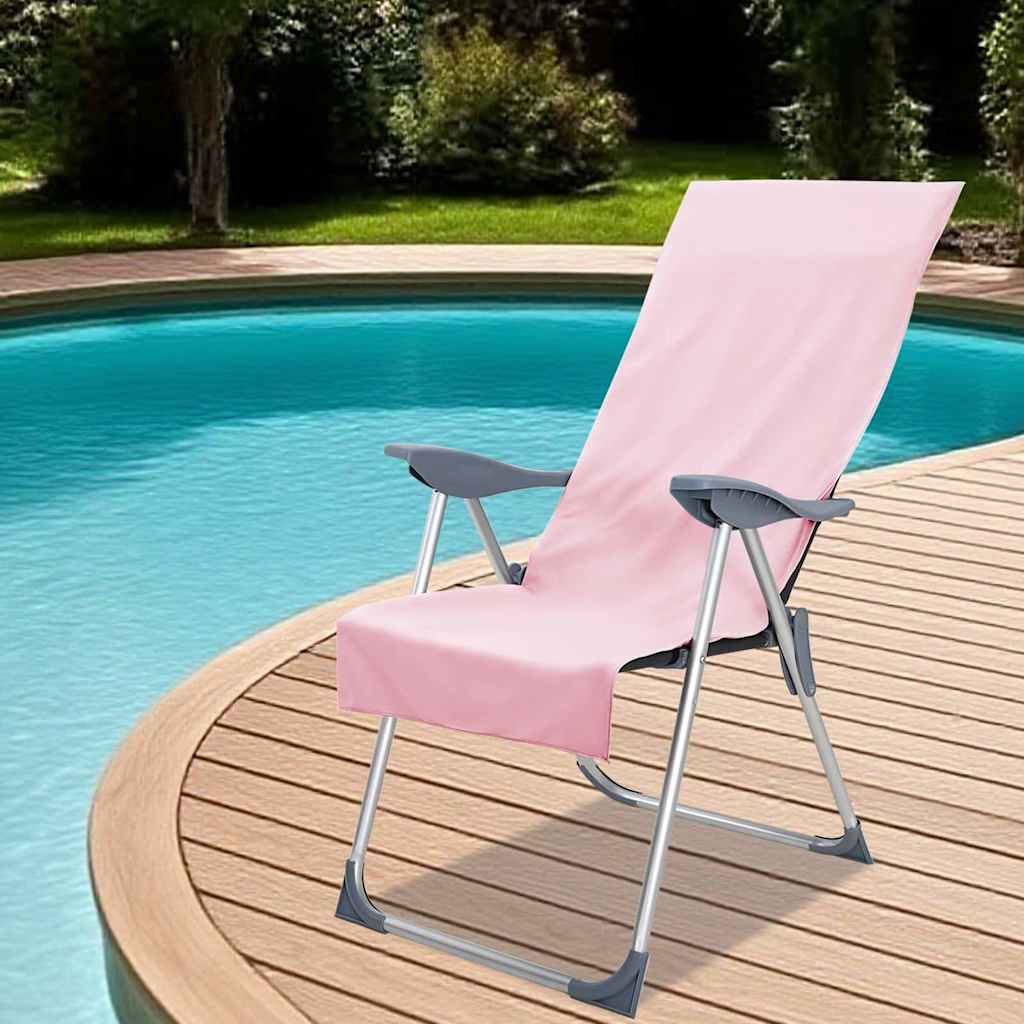 Außenstuhl Handtücher 2 Stk. Rosa 130 x 60 cm