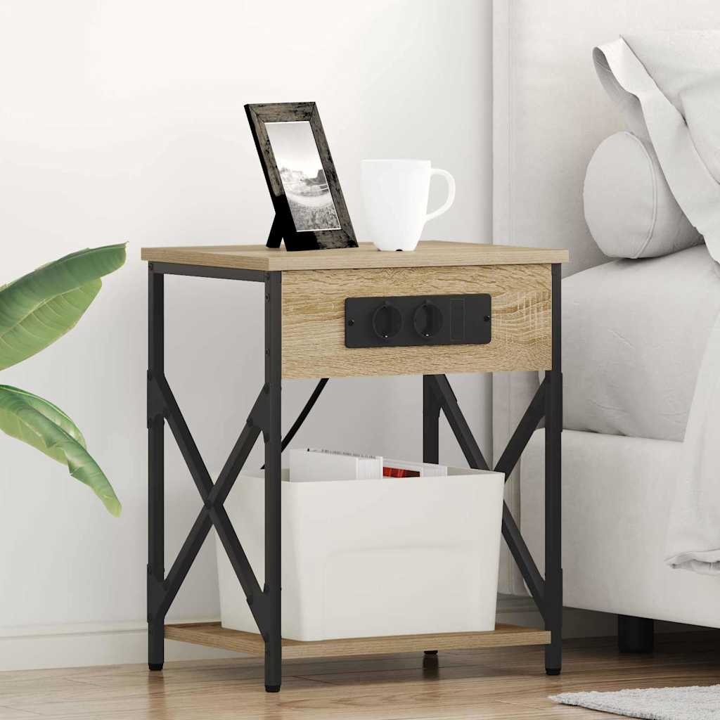 Nachttisch 2 Stk. Sonoma-Eiche 41 x 31 x 51 cm Holzwerkstoff