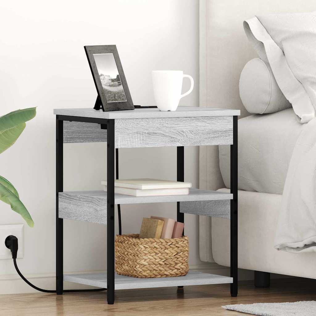 Nachttisch Sonoma-Grau 41 x 31 x 51 cm Holzwerkstoff