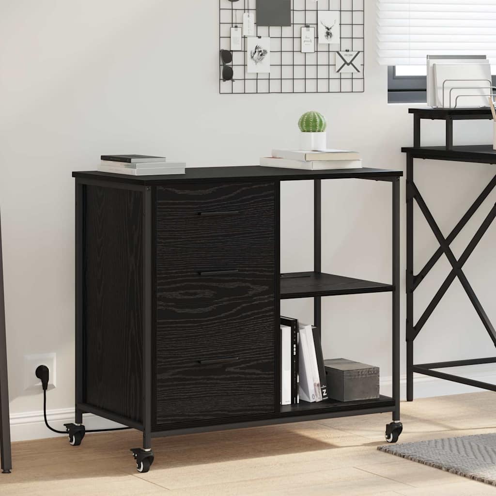 Schrank mit Ladestation 76 x 41 x 72 cm Holzwerkstoff
