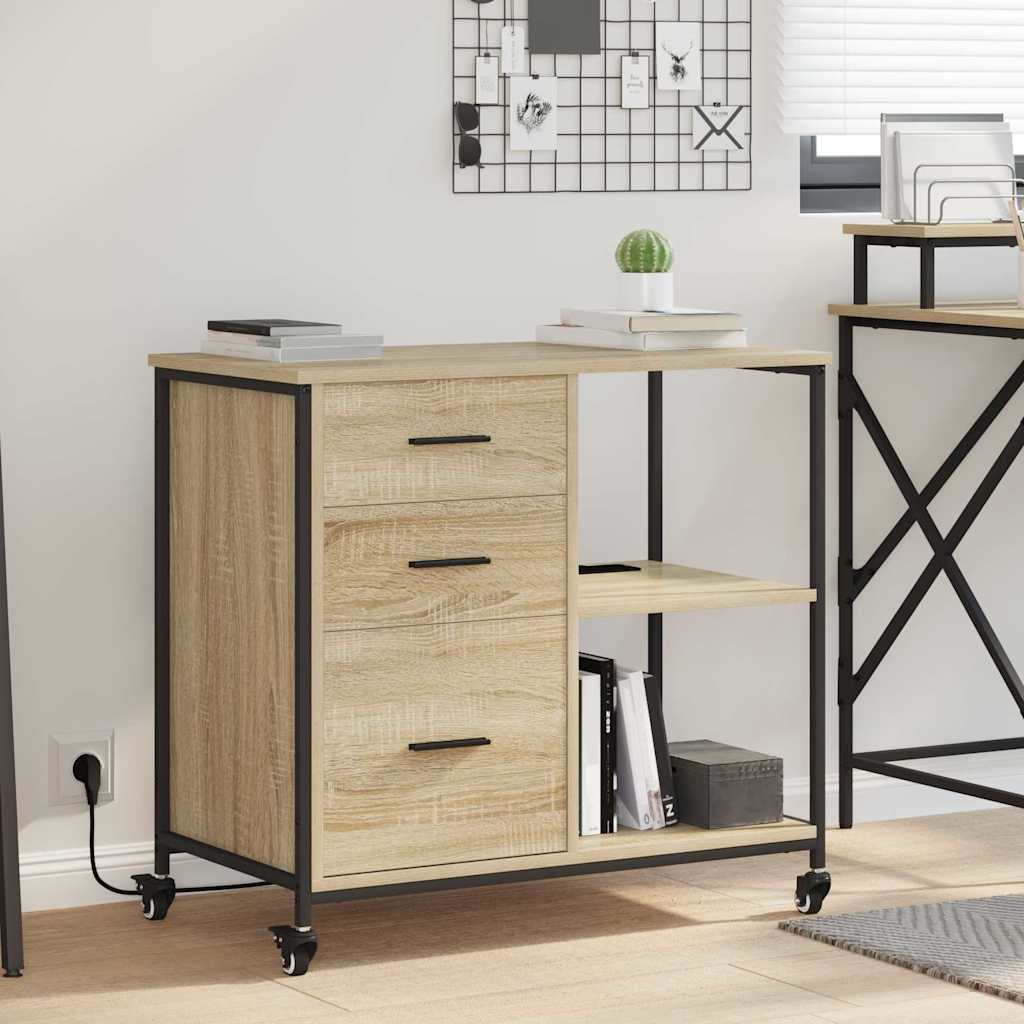 Schrank mit Ladestation 76 x 41 x 72 cm Holzwerkstoff