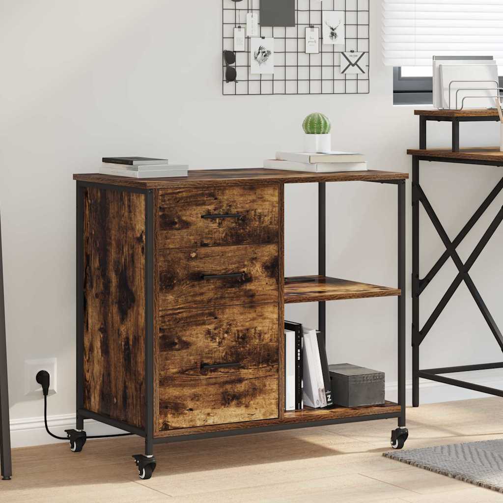 Schrank mit Ladestation 76 x 41 x 72 cm Holzwerkstoff