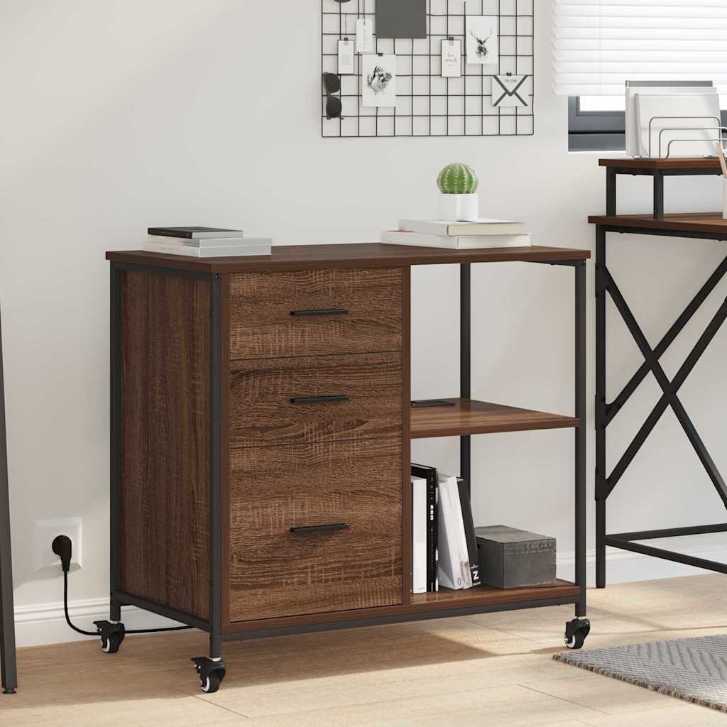 Schrank mit Ladestation 76 x 41 x 72 cm Holzwerkstoff