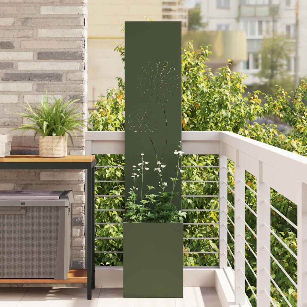 Garten Sichtschutz-Leinwand Olivgrün 32 x 32 x 150 cm