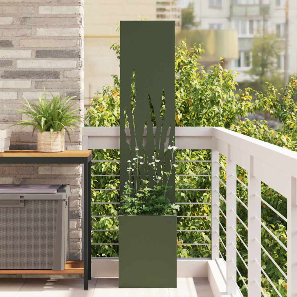 Garten Sichtschutz-Leinwand Olivgrün 32 x 32 x 150 cm