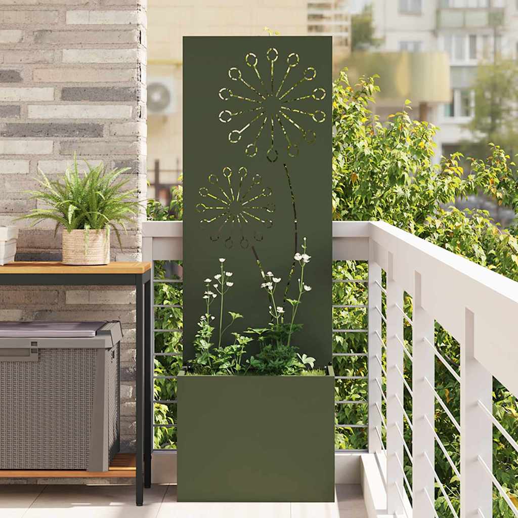 Garten Sichtschutz-Leinwand Olivgrün 50 x 32 x 150 cm