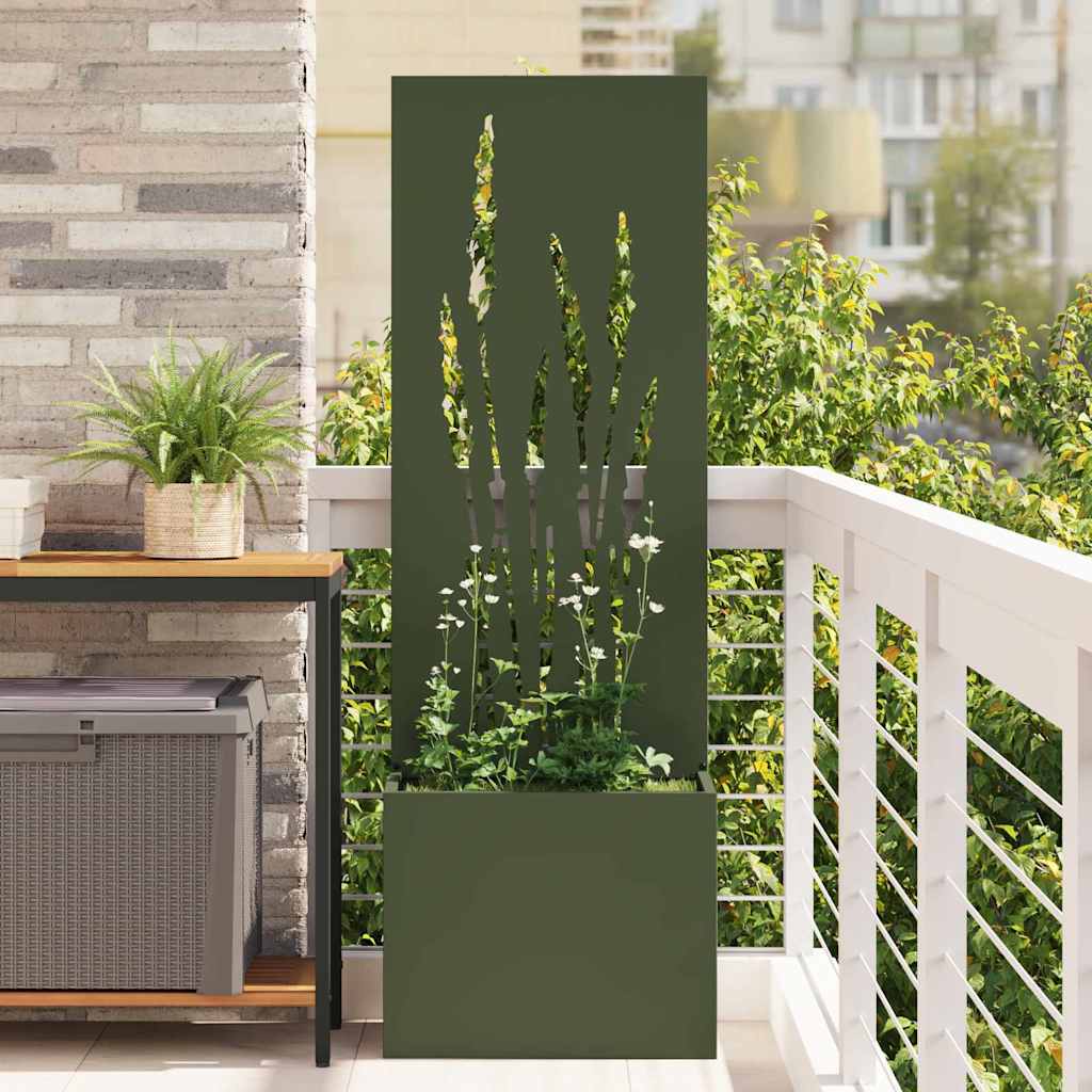 Garten Sichtschutz-Leinwand Olivgrün 50 x 32 x 150 cm