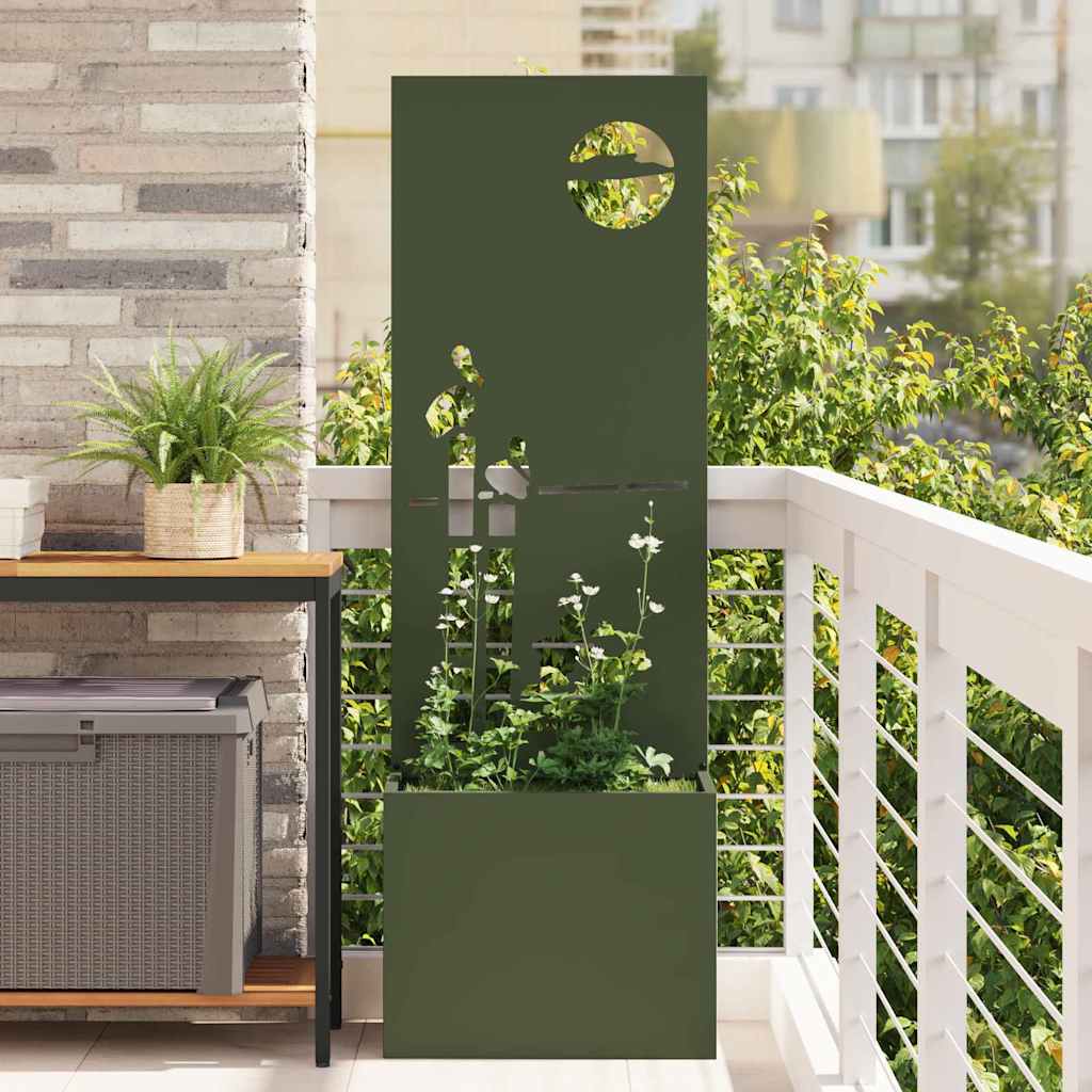 Garten Sichtschutz-Leinwand Olivgrün 50 x 32 x 150 cm