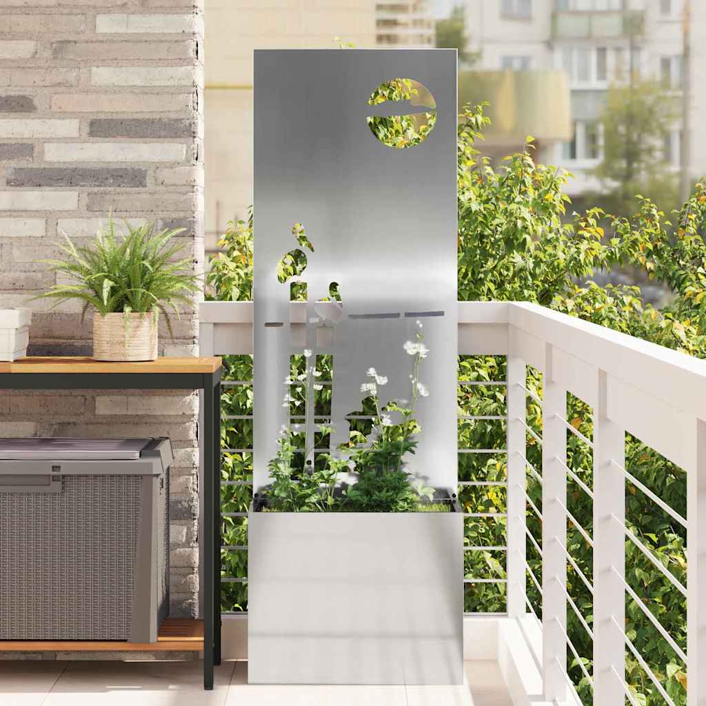 Garten Sichtschutz-Leinwand Silber 50 x 32 x 150 cm