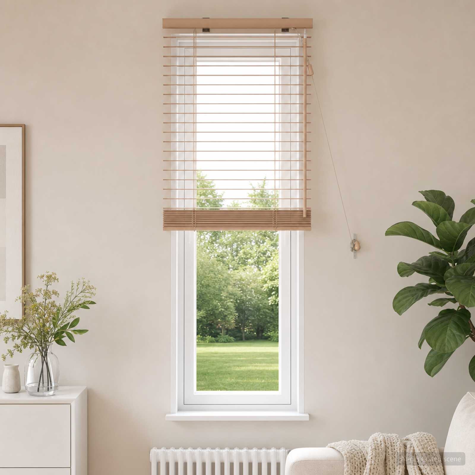 Venezianische Jalousie Eichenoptik 65 x 130 cm 35 mm