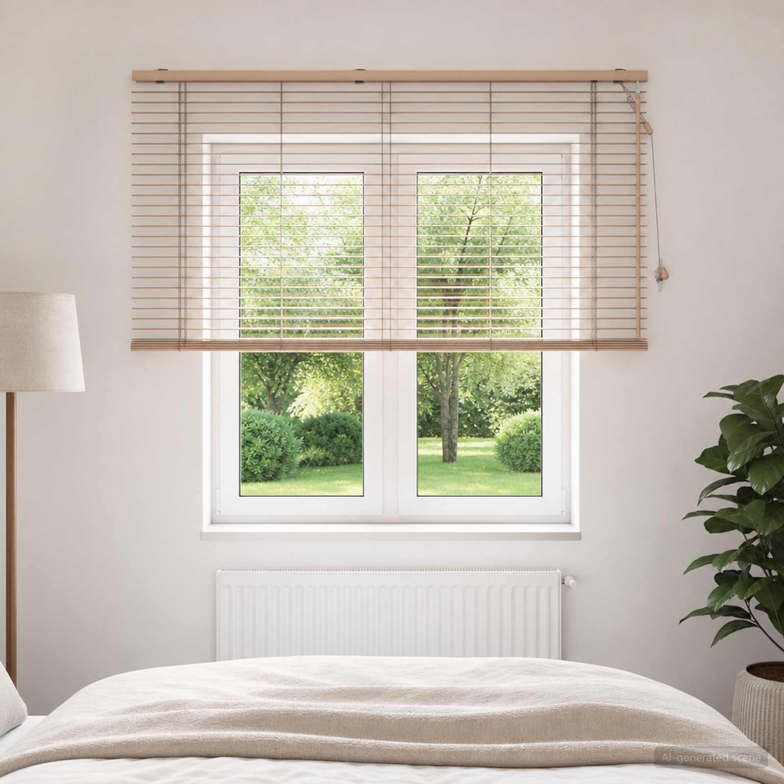 Venezianische Jalousie Eichenoptik 95 x 220 cm 35 mm