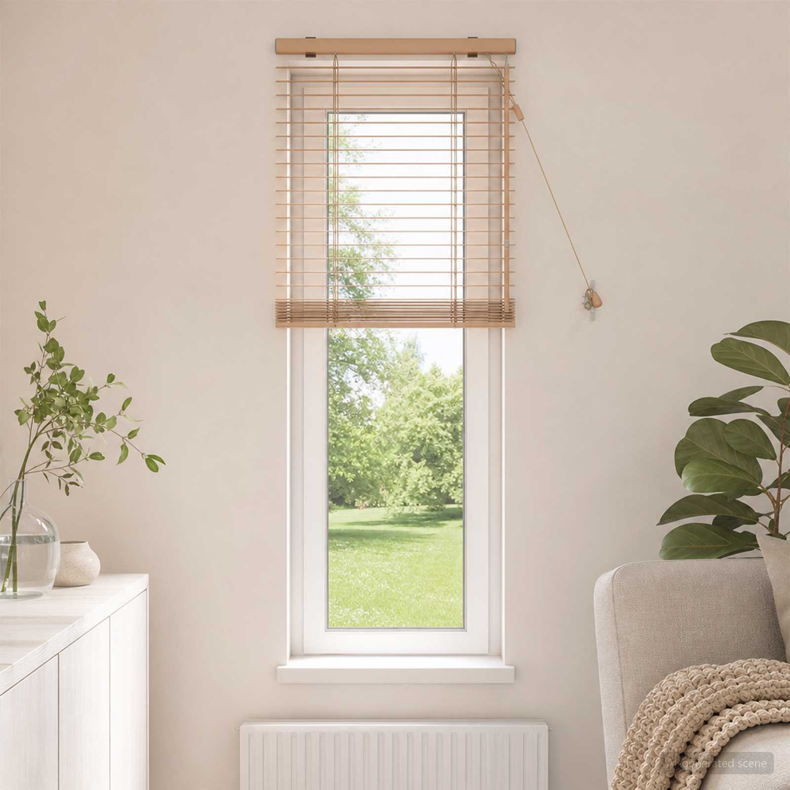 Venezianische Jalousie Eichenoptik 60 x 160 cm 35 mm