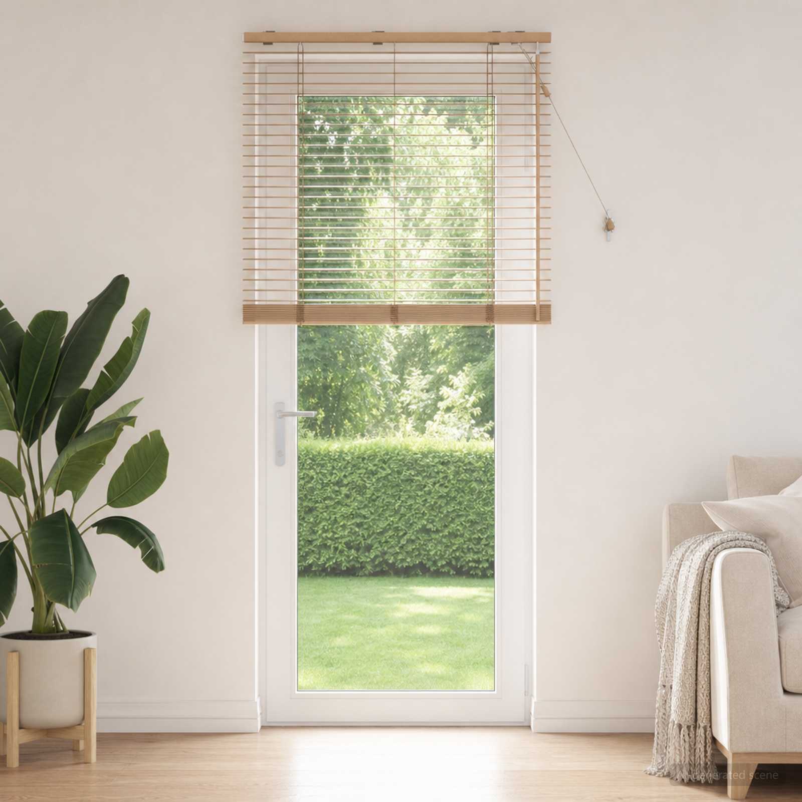 Venezianische Jalousie Eichenoptik 80 x 250 cm 35 mm
