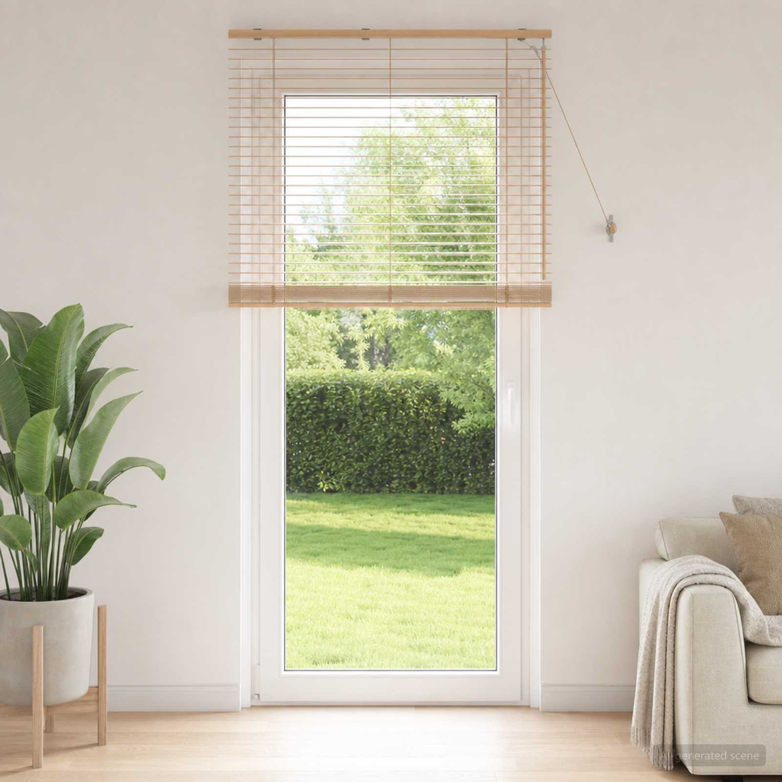 Venezianische Jalousie Eichenoptik 100 x 250 cm 35 mm