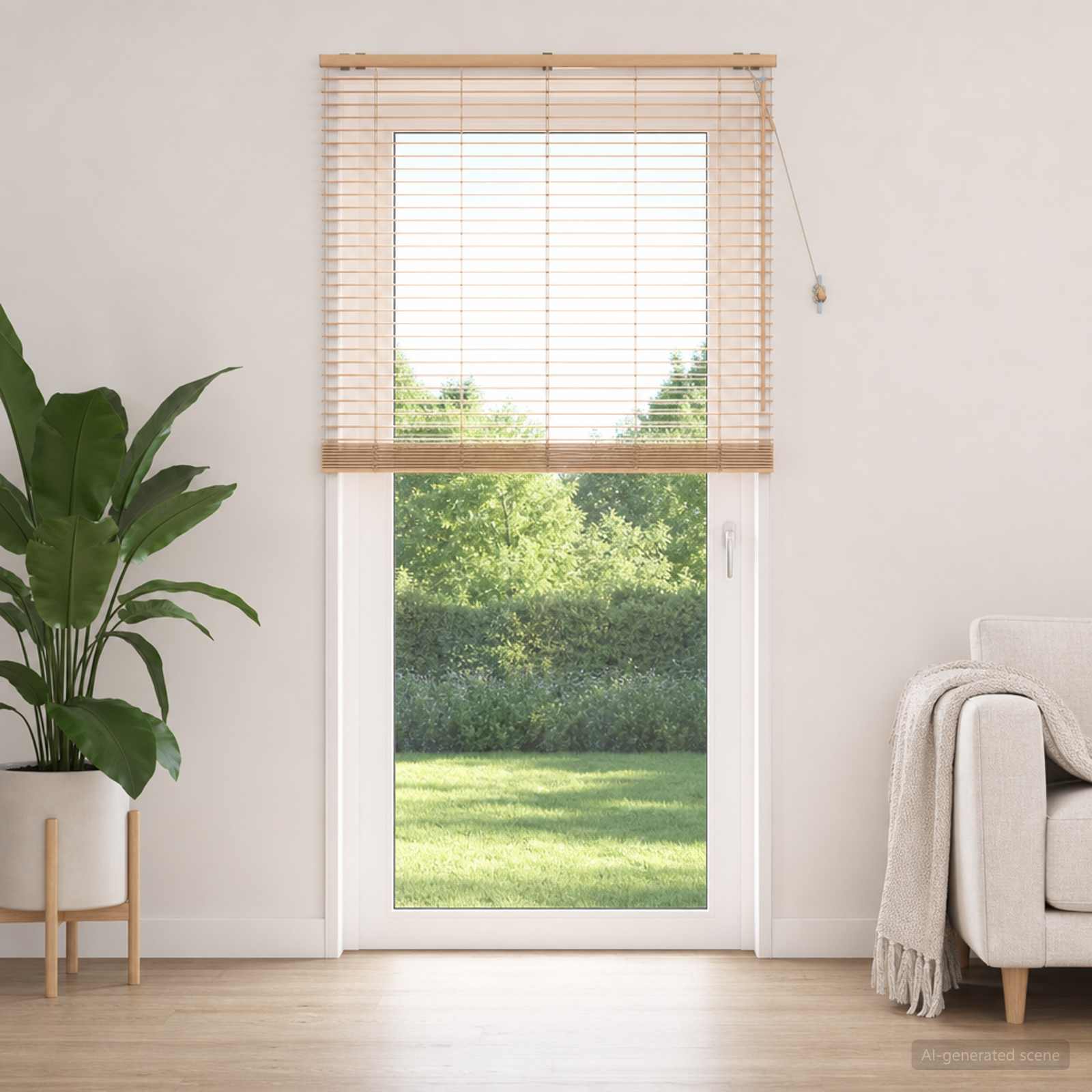 Venezianische Jalousie Eichenoptik 130 x 250 cm 35 mm