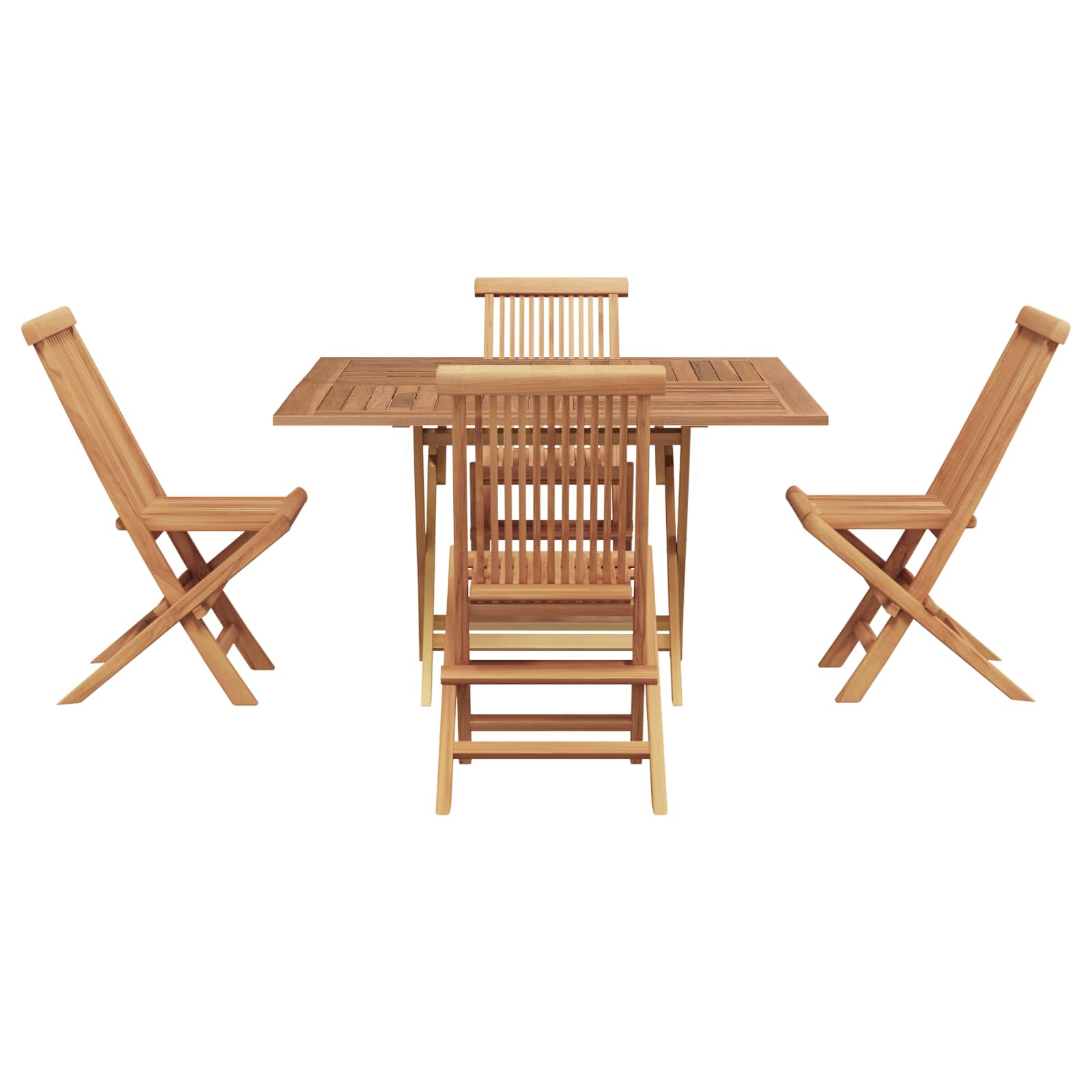 Garten Essgruppe Braun Massivholz Teak