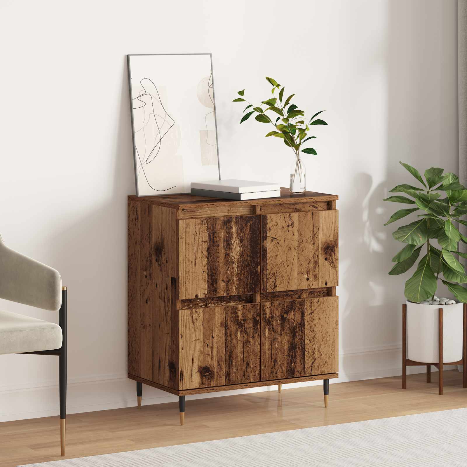 Sideboard Altholz 60 x 35 x 70 cm
