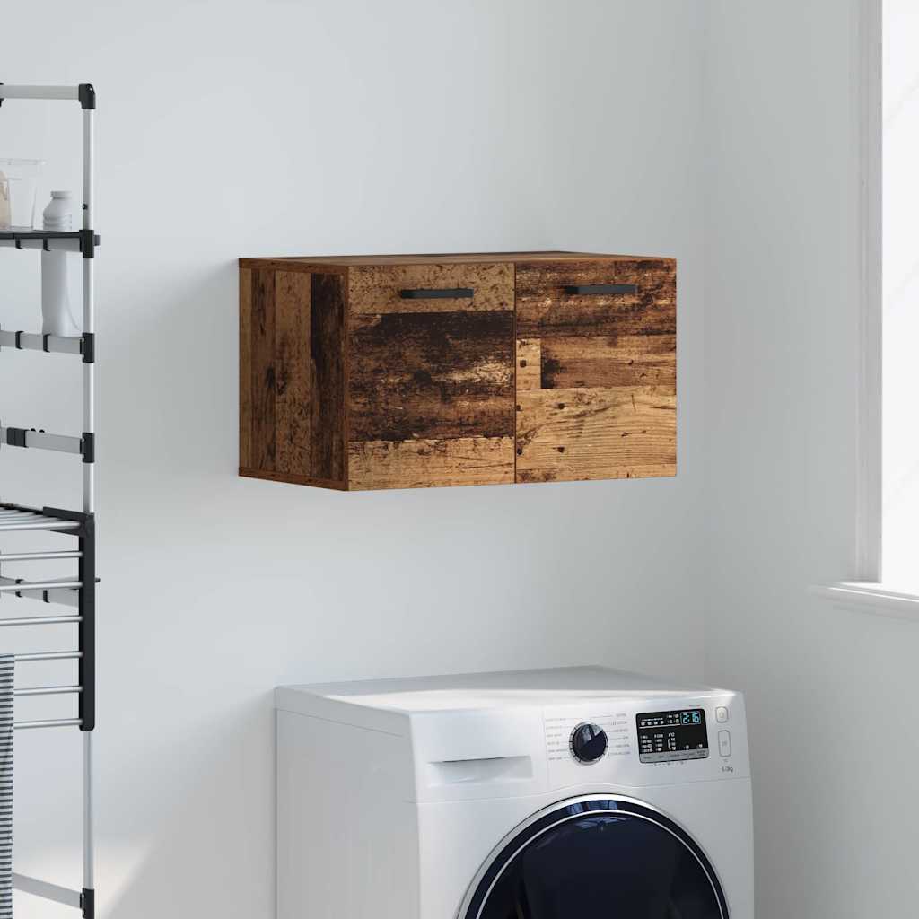 Wandschrank 60 x 36,5 x 35 cm Holzwerkstoff Altholz