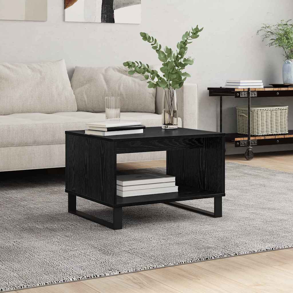 Couchtisch Schwarz Eichen-Optik 60 x 50 x 40 cm Holzwerkstoff