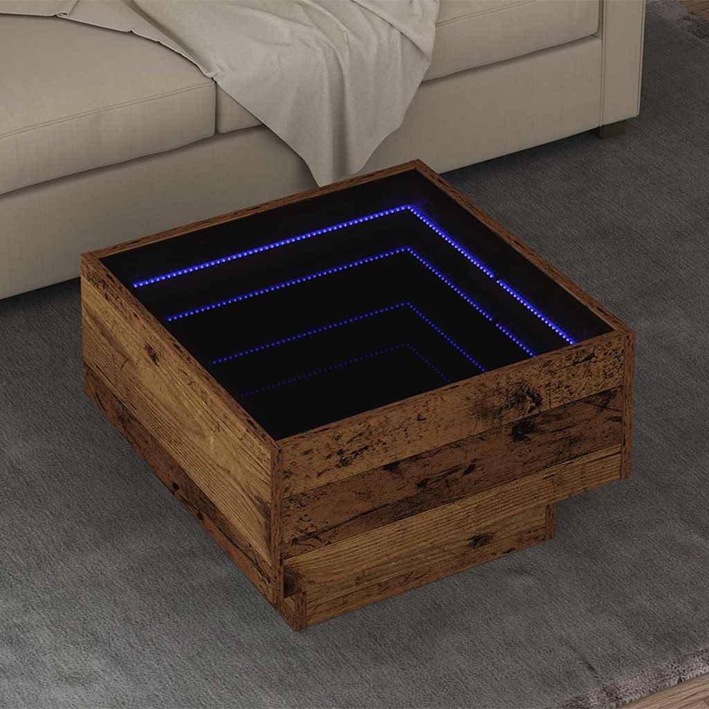 Couchtisch Altholz 50 x 50 x 30 cm