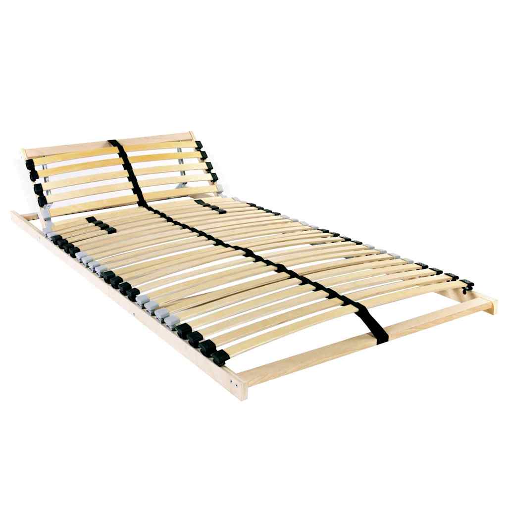 Bett-Lattenrost Braun 90 x 190 cm Massivholz Buche