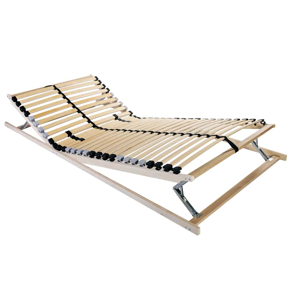 Bett-Lattenrost Braun 80 x 190 cm Massivholz Buche