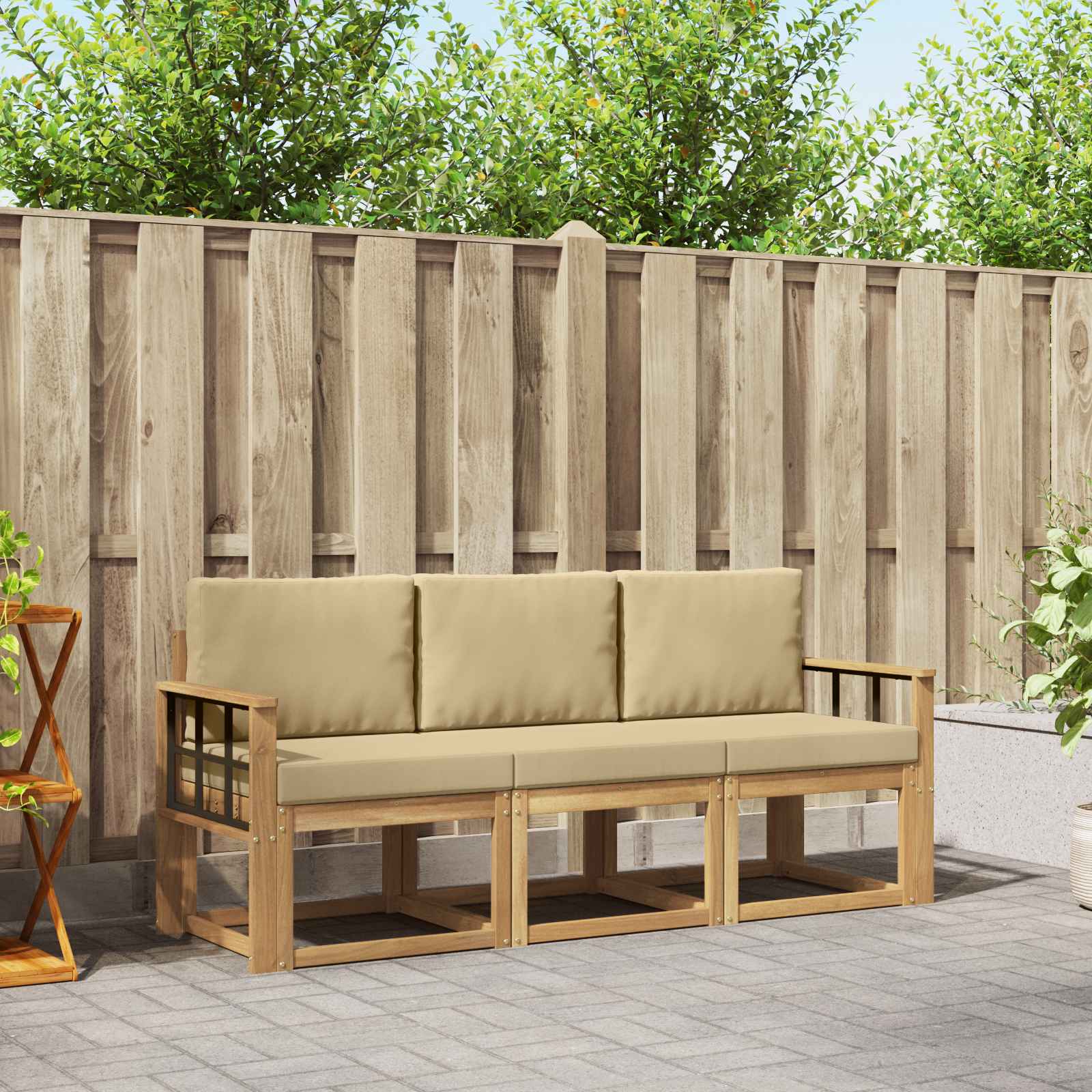 Outdoor-Sofagarnitur 3 stk.