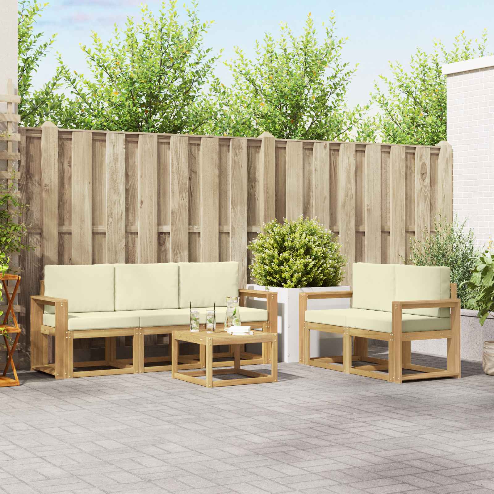 Outdoor-Sofagarnitur 6 stk.