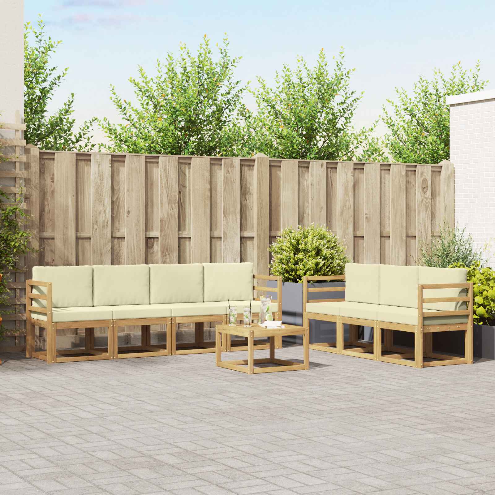Outdoor-Sofagarnitur 7 stk.