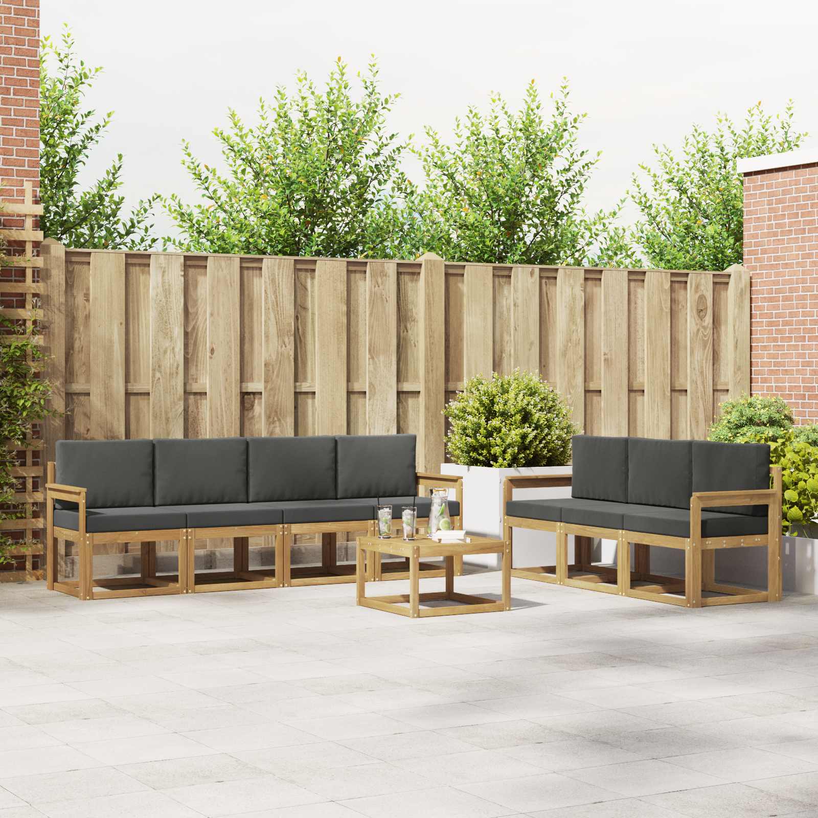 Outdoor-Sofagarnitur 7 stk.