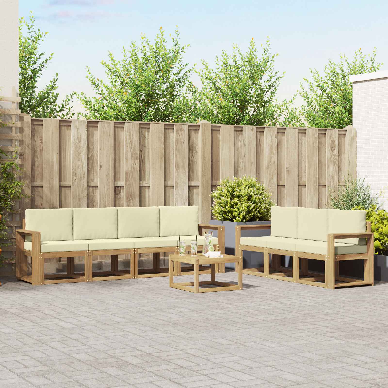Outdoor-Sofagarnitur 7 stk.