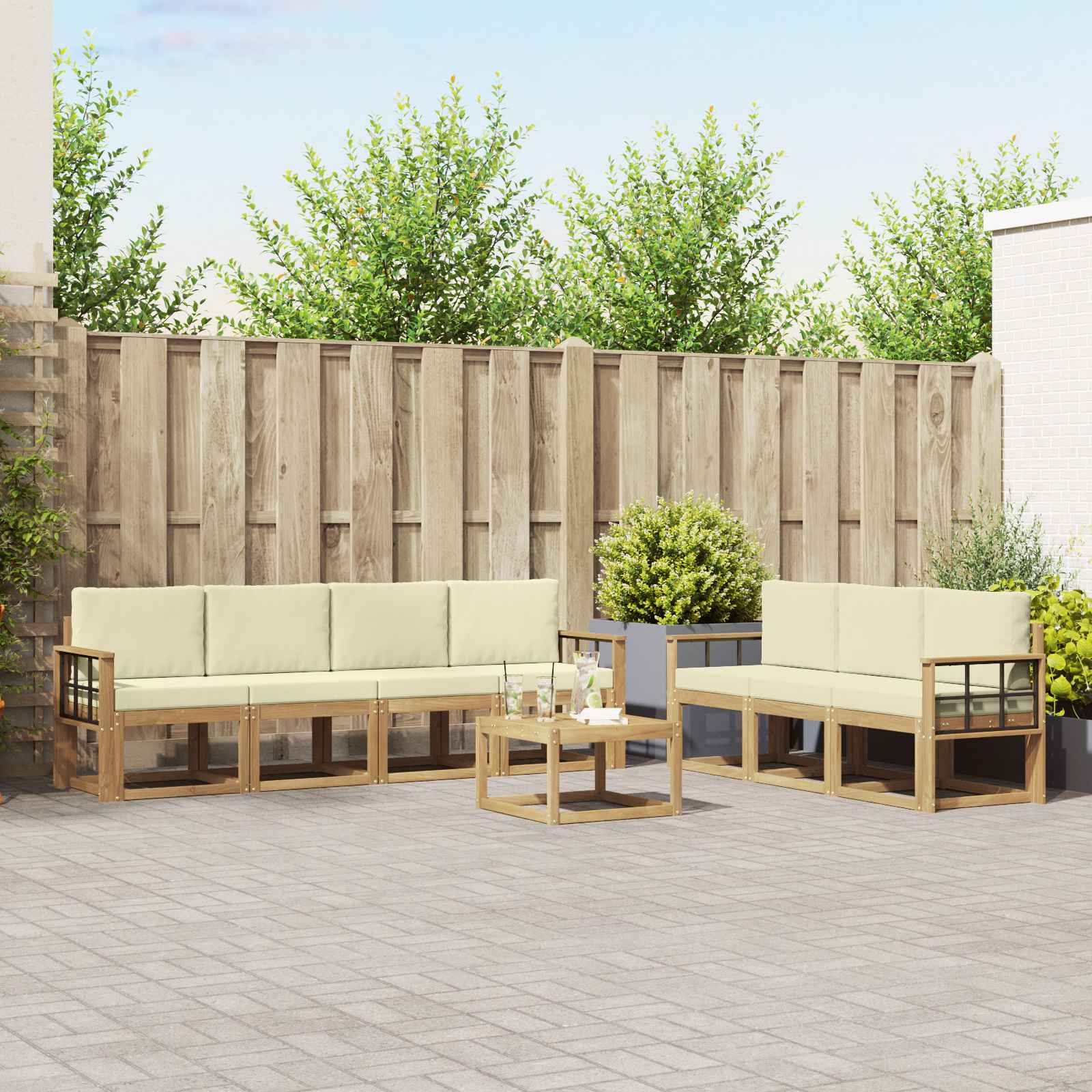 Outdoor-Sofagarnitur 7 stk.