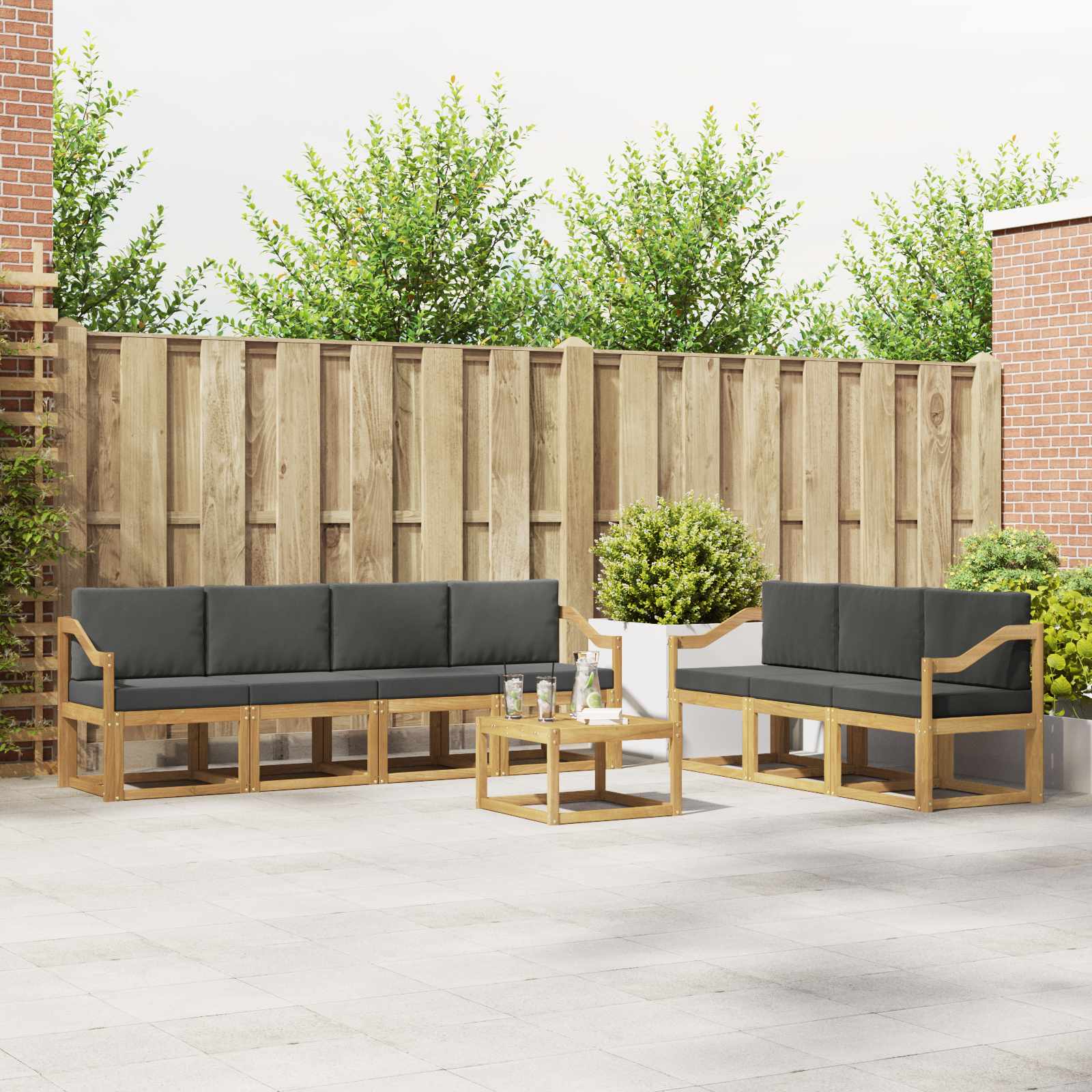 Outdoor-Sofagarnitur 7 stk.