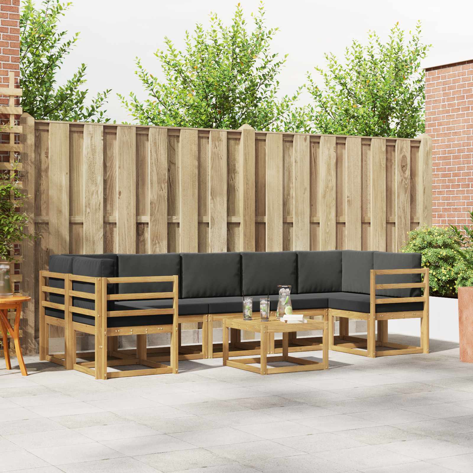 Outdoor-Sofagarnitur 6 stk.