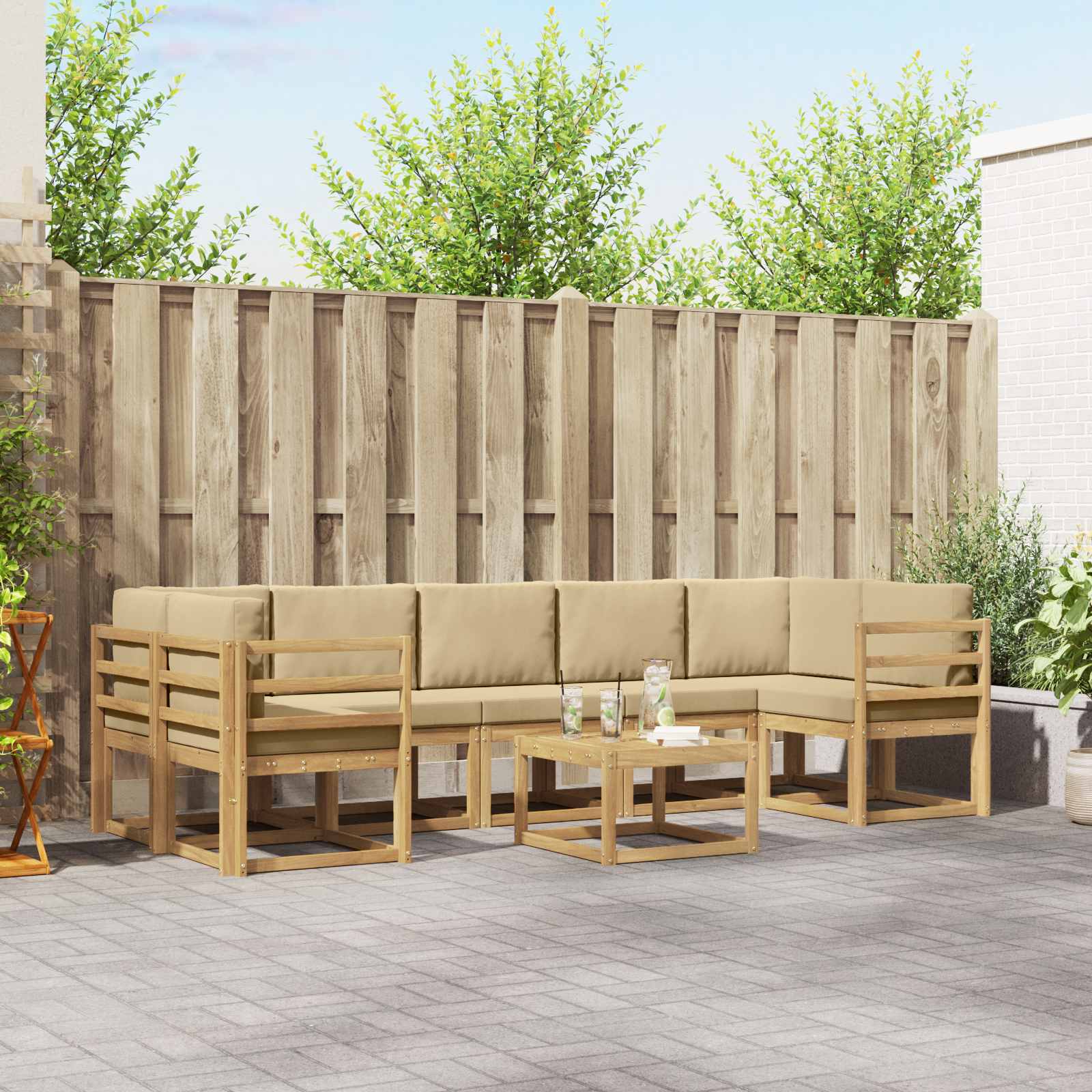Outdoor-Sofagarnitur 6 stk.