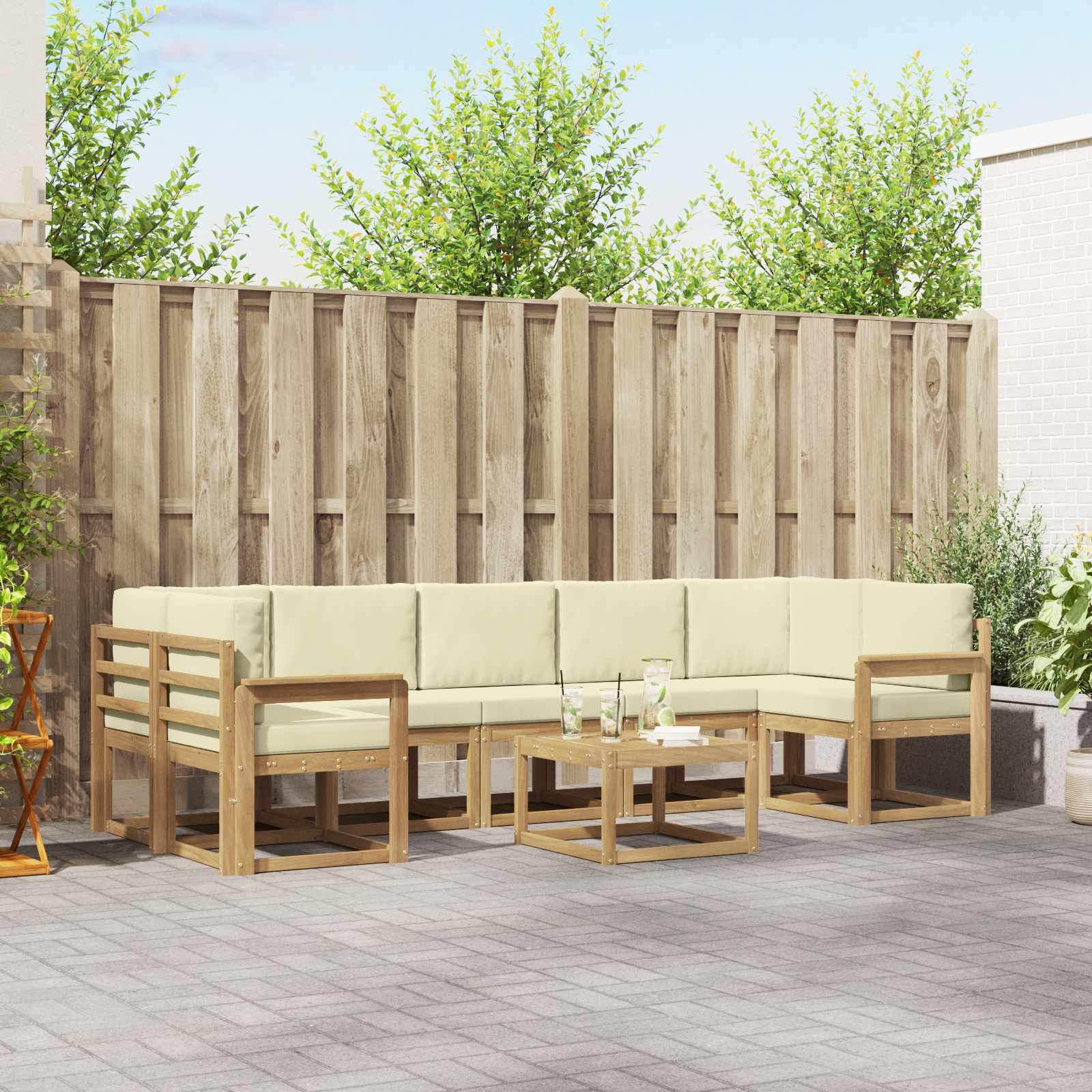 Outdoor-Sofagarnitur 6 stk.