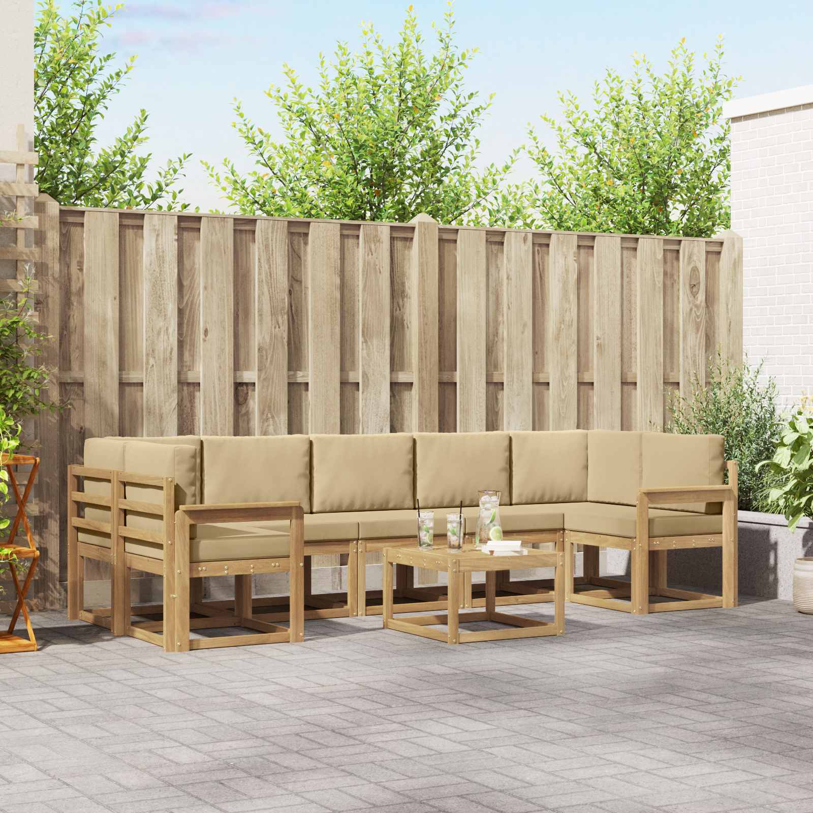 Outdoor-Sofagarnitur 6 stk.