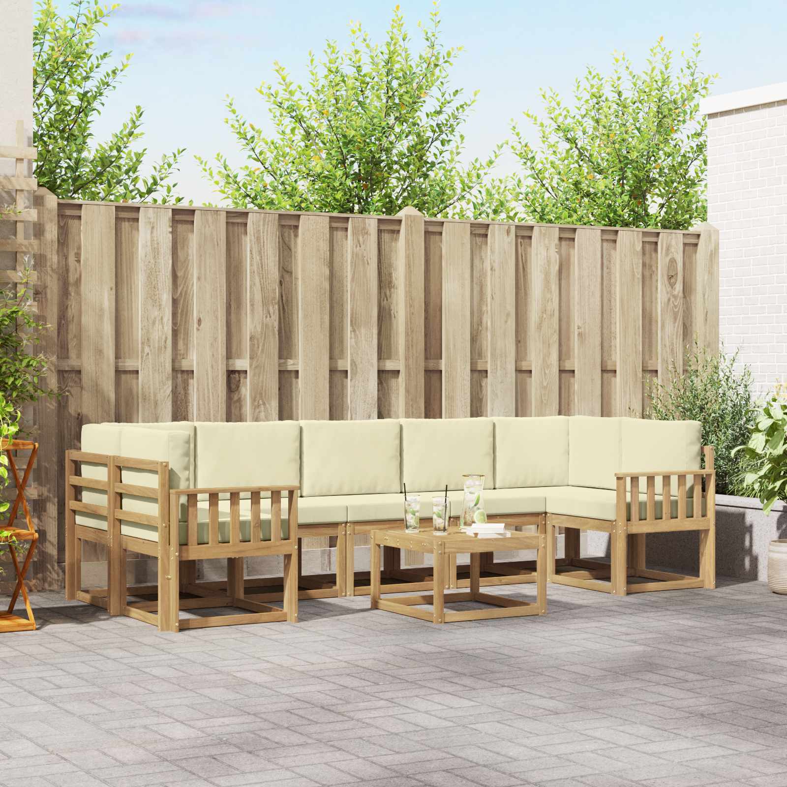 Outdoor-Sofagarnitur 6 stk.
