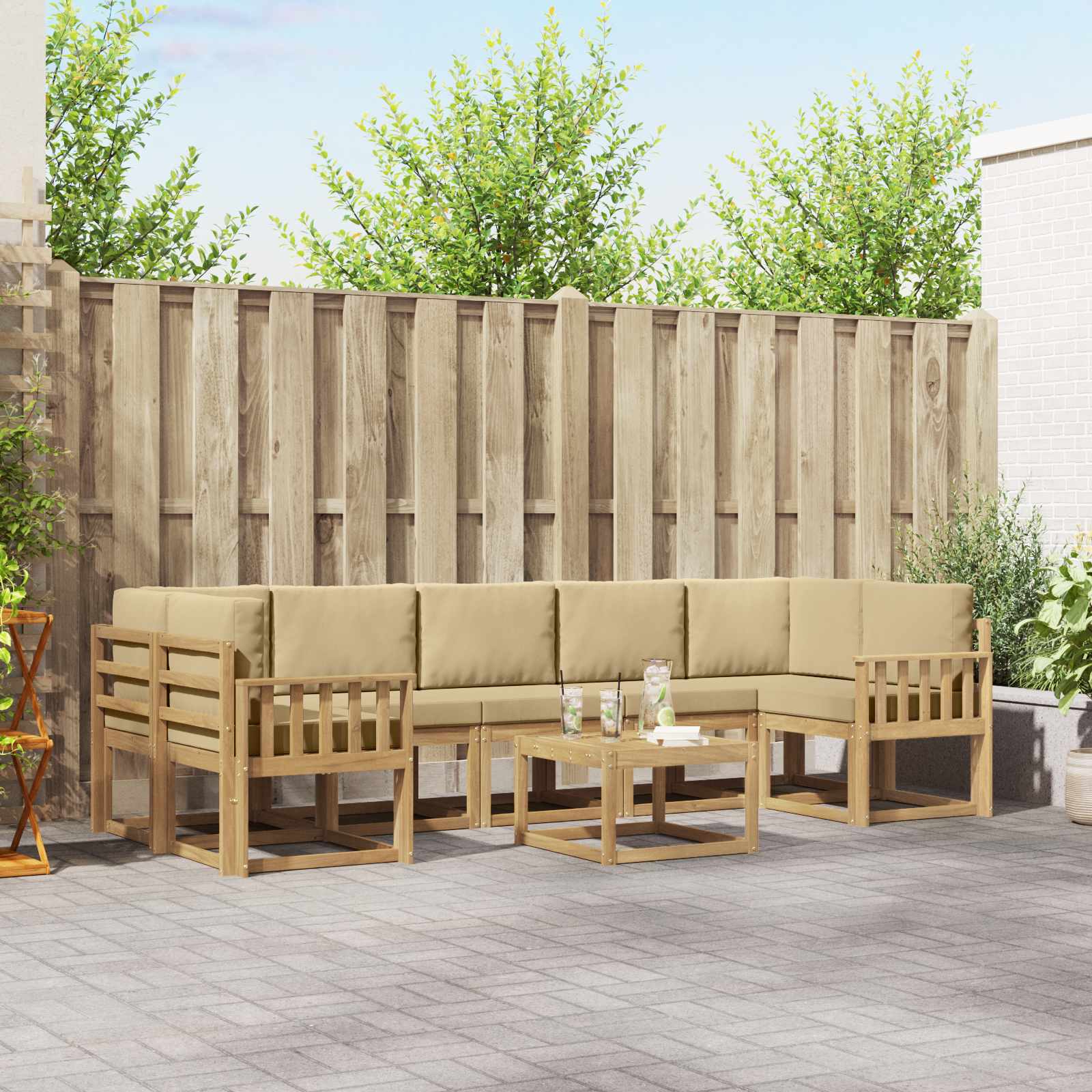 Outdoor-Sofagarnitur 6 stk.