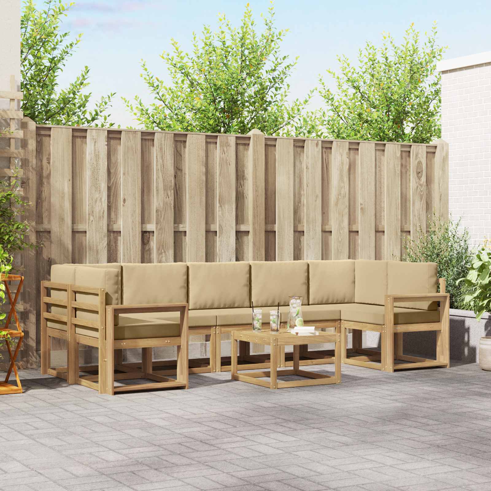 Outdoor-Sofagarnitur 6 stk.