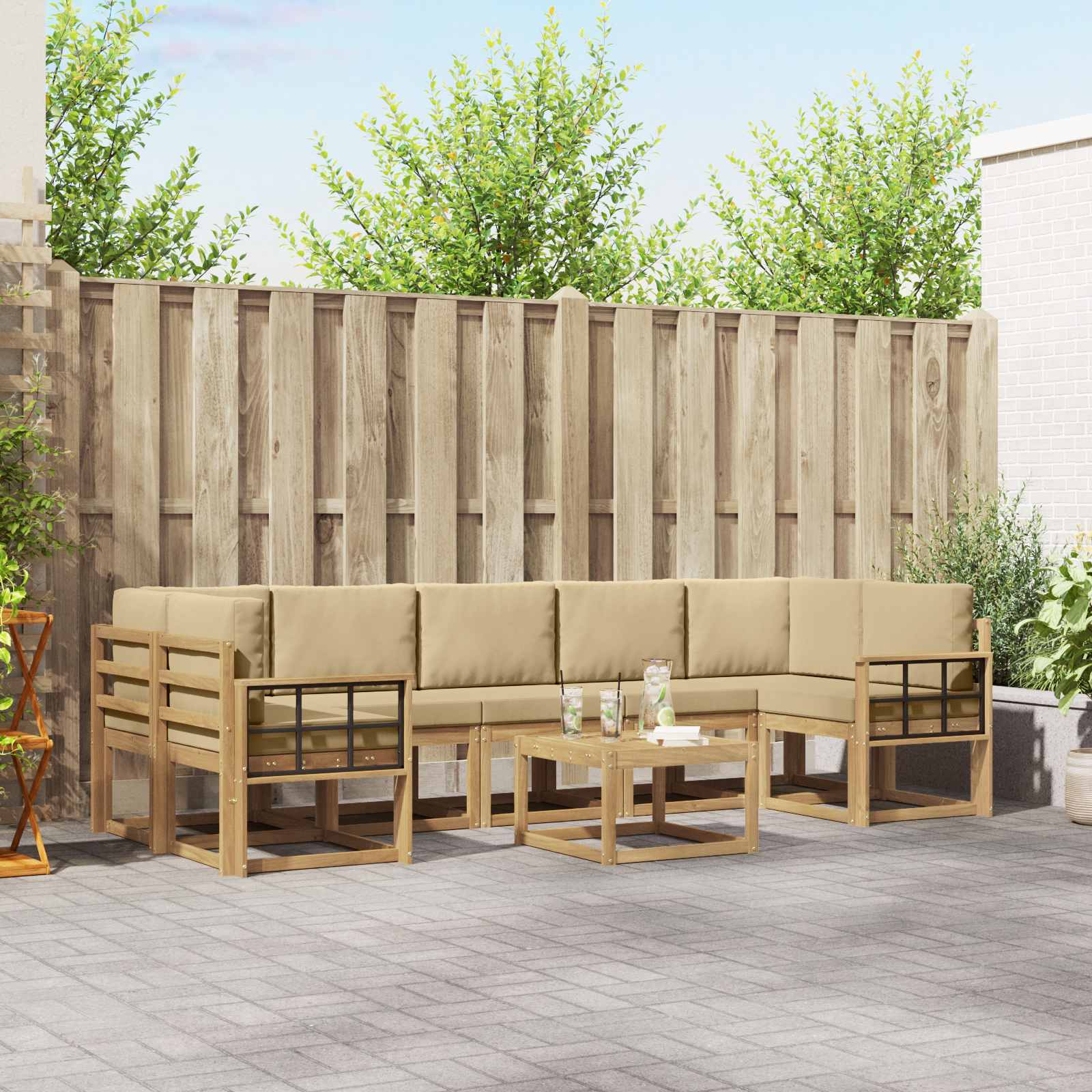 Outdoor-Sofagarnitur 6 stk.
