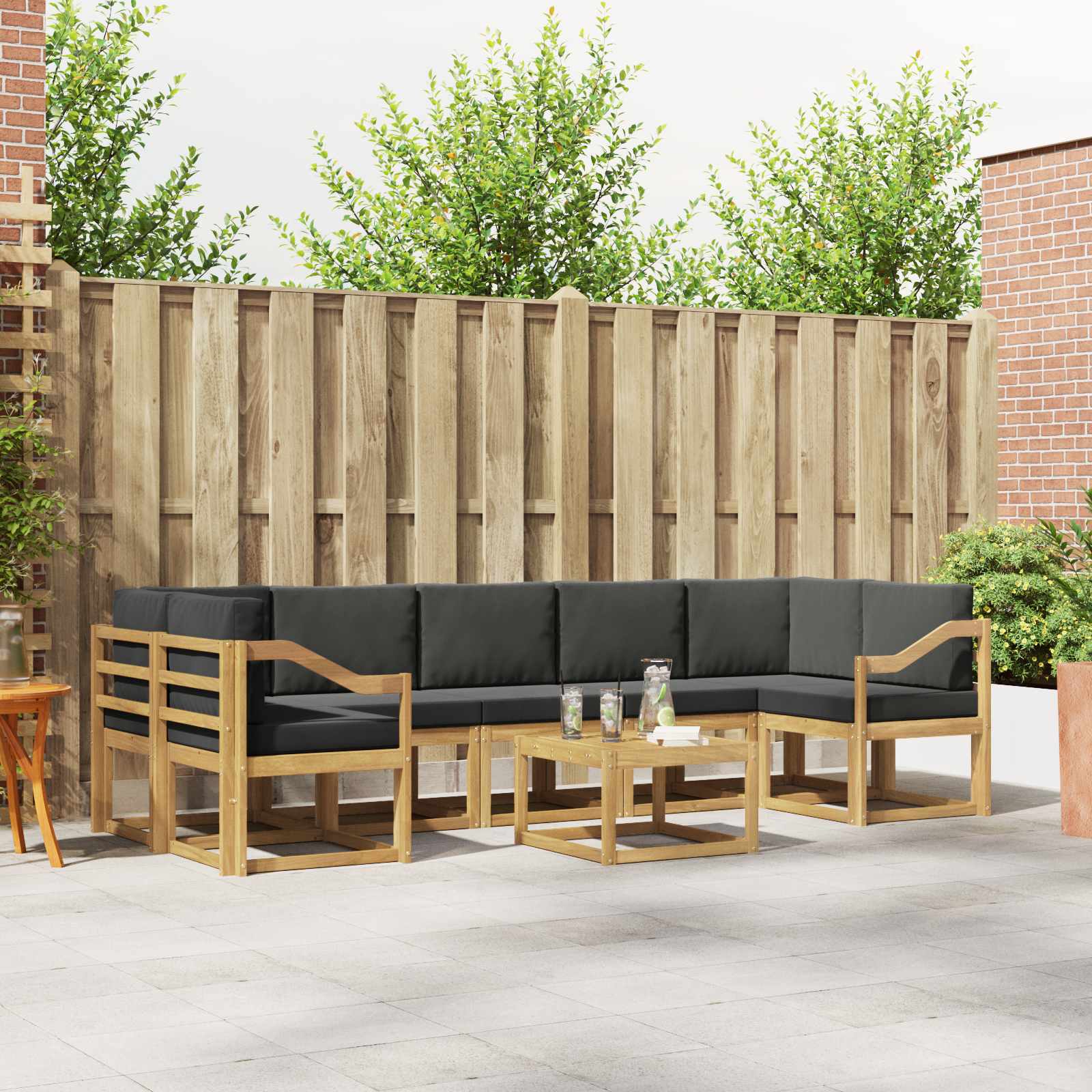 Outdoor-Sofagarnitur 6 stk.
