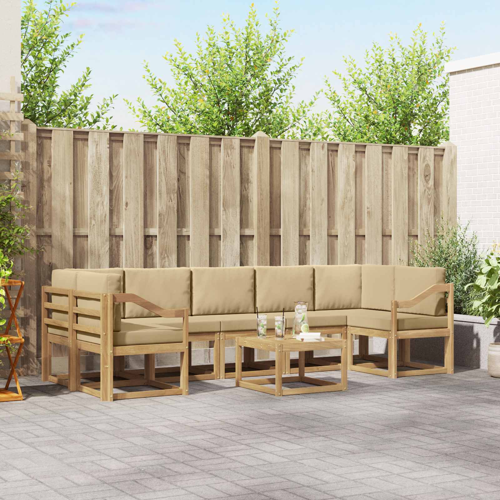 Outdoor-Sofagarnitur 6 stk.