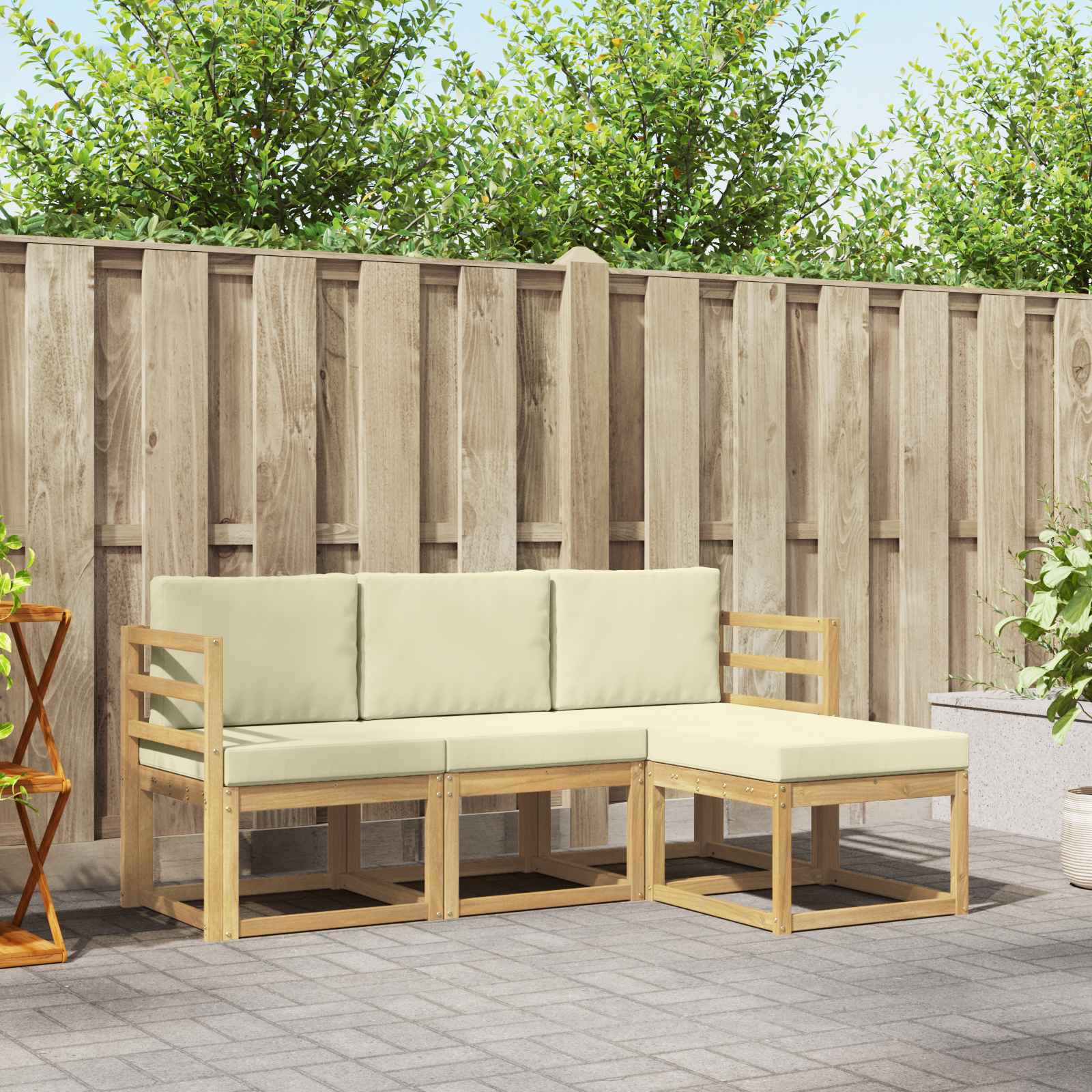 Outdoor-Sofagarnitur 4 stk.