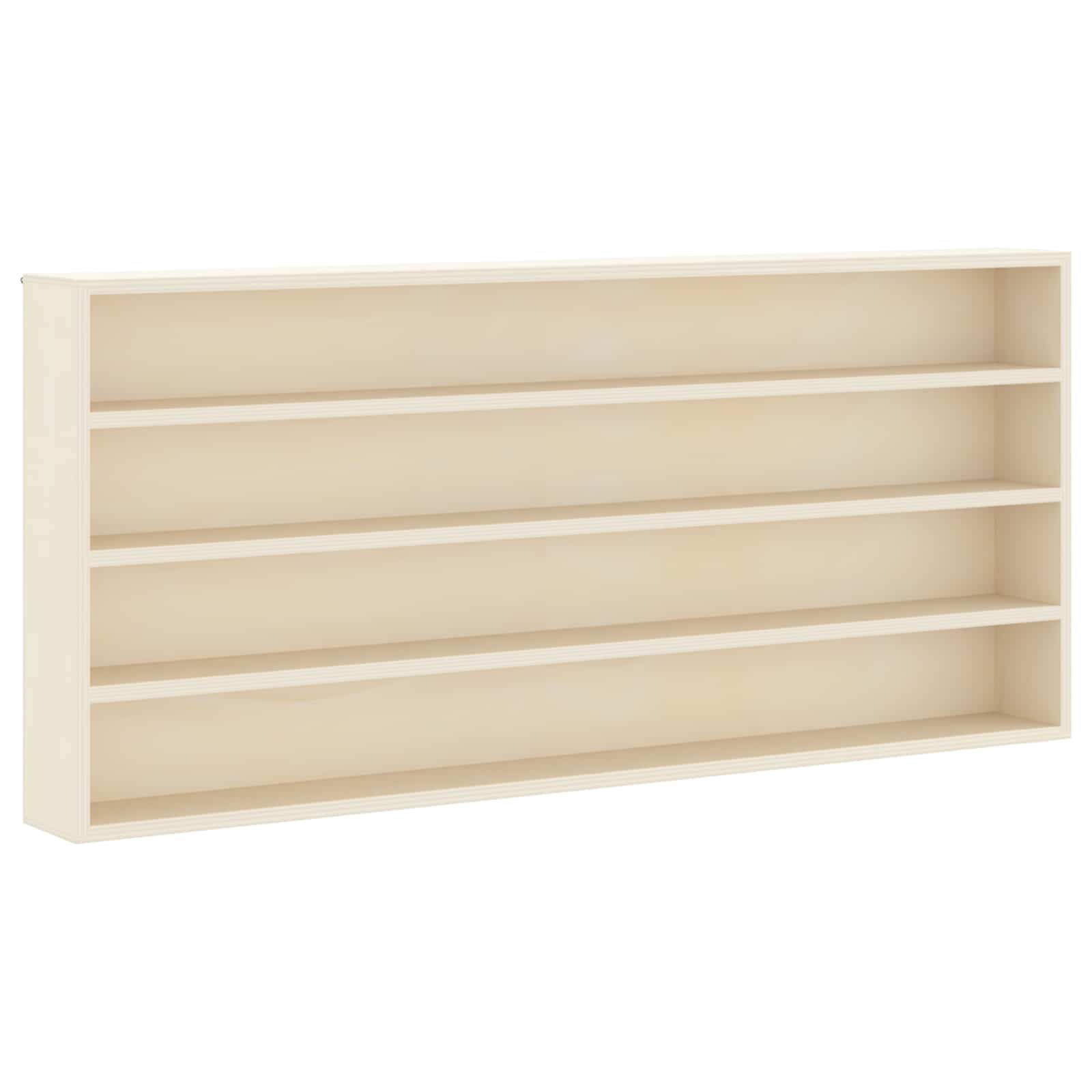 Wanddisplay-Case Wandhalterung Beige 80 x 8,5 x 36 cm