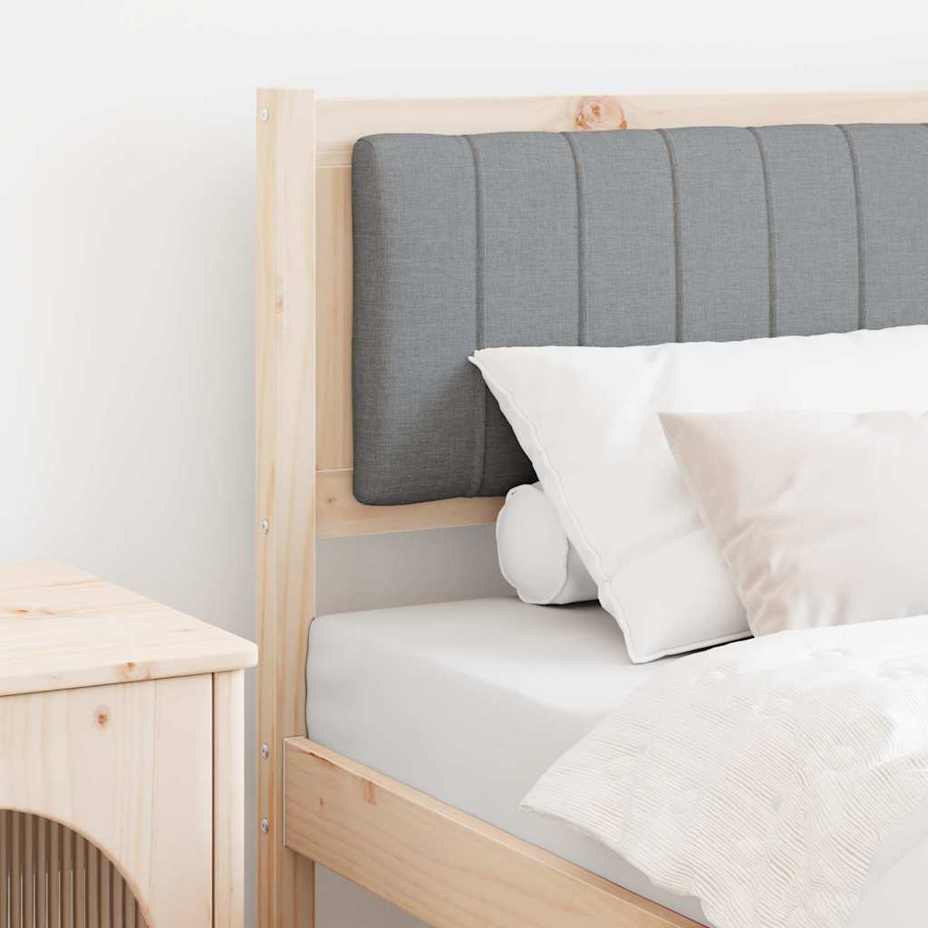 Gepolstertes Kopfteil Braun 80 cm Massives Kiefernholz