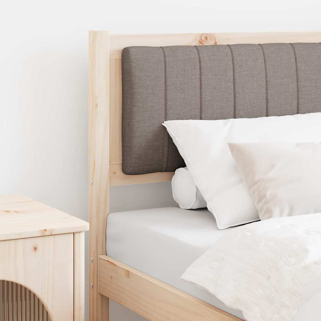 Gepolstertes Kopfteil Braun 80 cm Massives Kiefernholz