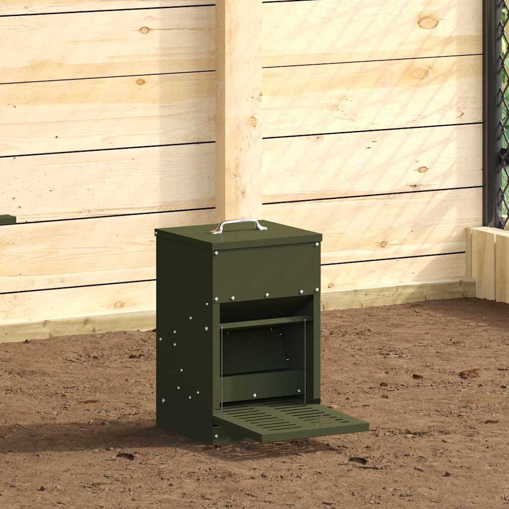 Hühnertretfeeder Olivgrün 25 x 42 x 40 cm 4 kg